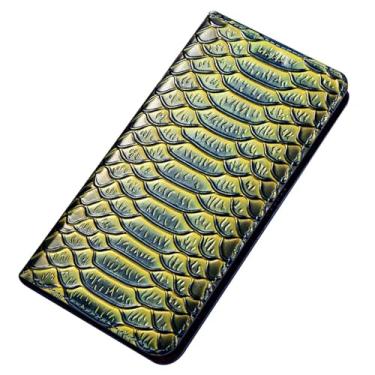 Imagem de FWYANZH Capa flip para iPhone 16E, capa de couro de vaca de luxo carteira carteira leve luxuosa capa de proteção completa, azul, 16E