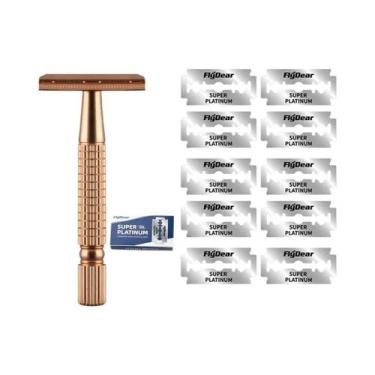 Imagem de Navalha De Segurança Manual Tradicional Para Homens Com Lâmina Dupla P