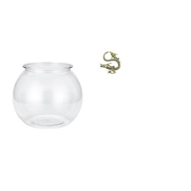 Imagem de Whtkoph Estátua de Aquário em Miniatura de Latão Transparente, Vaso Transparente para Decoração de Quarto, Sala de Estar, Escritório E Mesa (2024).