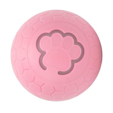 Imagem de Cryfokt Bola de Brinquedo Interativa Resistente a Mordidas para Cães e Gatos, Aumenta o Exercício e Alivia o Tédio, Bola de Plástico para Brincadeiras Inteligentes Em Casa, 5,6 Cm de Diâmetro, (Rosa)