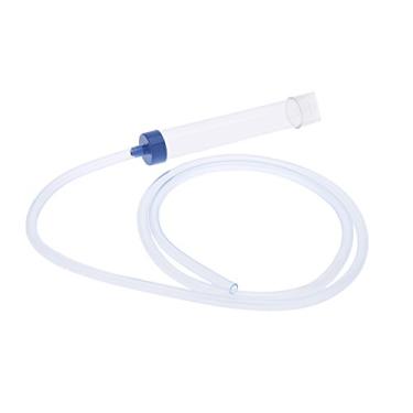 Imagem de Limpador de Aquário para Peixes Sifão Água Areia Acessório Troca e Limpeza Excrementos Operação Conveniente pelo Princípio do