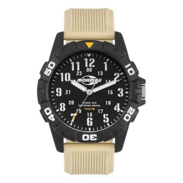 Imagem de Relógio Mormaii Masculino Casual Bege/Preto - MOPC21JALMX/8X