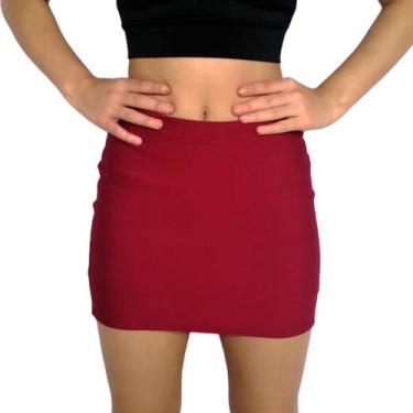 Imagem de Mini Saia Feminina Justa Elástico Lisa Suplex Pp Ao Plus Size - Koncin
