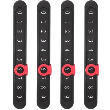 Imagem de KICHOUSE 4 peças de contador de pontuação de pebolim – Marcadores de pontuação compactos de plástico durável para jogos de futebol de mesa para armazenamento fácil