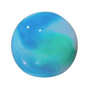 Imagem de YIJU Bola de Ginástica Rítmica Inflável e de 18 cm (7,09 polegadas) para Treinamento, Apresentação, Prática e Competição de Dança, Azul-marinho