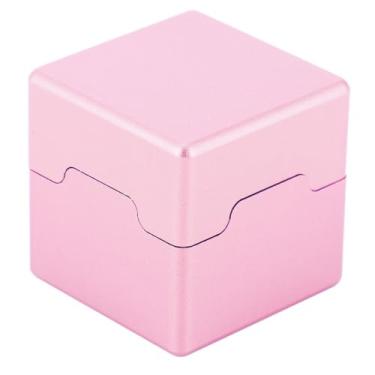 Imagem de Chiffonade Suporte de giz de piscina de alumínio de 3 cm - Mini suporte magnético portátil de giz com ponta de bilhar para manutenção de ponta de taco de bilhar (ouro rosa)