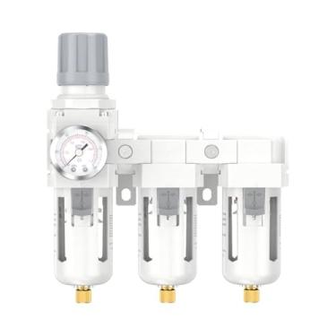 Imagem de 1 filtro de precisão de ar comprimido, filtro de compressor de ar, drenagem automática, sala de pintura em spray, separador de óleo e água a gás (CWFF, 3 pontos)
