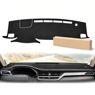 Imagem de Nilight Capa de painel para Toyota Highlander 2020 2021 2022 2023, tapete de painel de camurça de ajuste personalizado antiderrapante protetor de brilho acessórios interiores preto