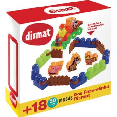 Imagem de Brinquedo Educativo Dismat Box Fazendinha 20 Peças