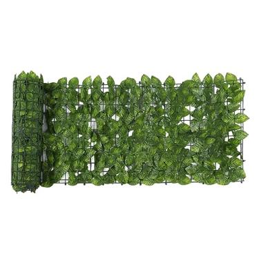 Imagem de Mingzhe A Simulação de Sebe de Folhas Artificiais Evita que As Folhas Caiam No Pátio Decorativo da Varanda da Tela Cerca (0.kh*tio)