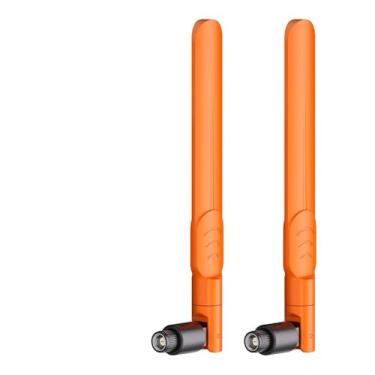 Imagem de WELUSOPU Antenas WiFi 3dBi SMA macho (pino dentro), Plug & Play pré-configurado para transmissor e receptor HDMI sem fio, amplificador de sinal de banda dupla de 2,4 GHz/5,8 GHz (pacote com 2)