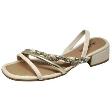 Imagem de Sandália Salto Baixo Trançada com Brilho Mississipi Q8002-Feminino