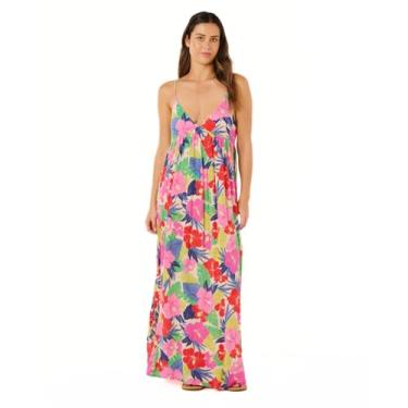 Imagem de Rip Curl Pacote de festa feminino maxi vestido de sol, Multico, P