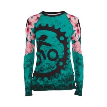 Imagem de Camiseta De Ciclismo Feminina De Secagem Rápida Com Manga Longa Para M