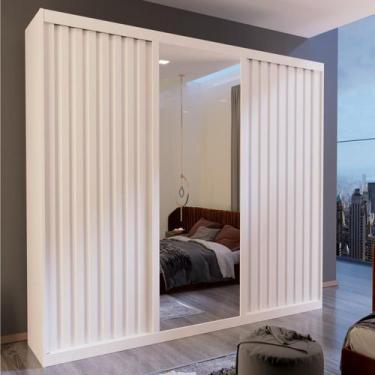 Imagem de Guarda Roupa Casal Petra 3 Portas 4 Gavetas Bom Pastor, Branco