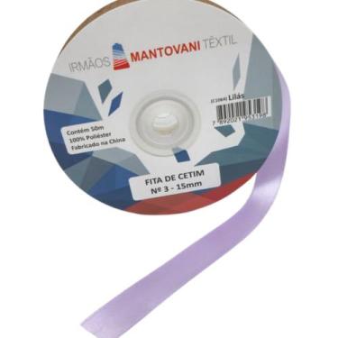 Imagem de Fita De Cetim 15mm N 03 Com 50 Metros Cor:Lilás - Irmãos Mantovani, Li