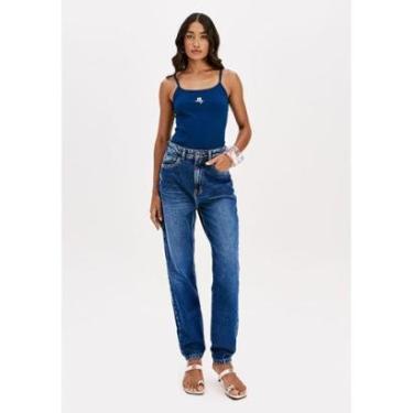 Imagem de Calça Jeans Mom Cintura Super Alta-Feminino
