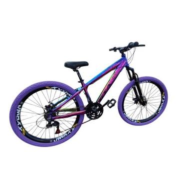 Imagem de Bicicleta 26 Gta Rebel Freeride Cor Camaleão 21v Freio Disco Aros Vmax