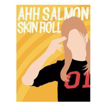 Imagem de Kit 3 Placas Ahh Salmon Skin Roll 36X46 - Sinalizo