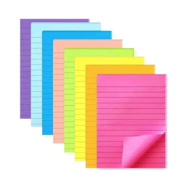 Imagem de Blocos De Notas Adesivas Portáteis Com 200 Folhas Em 4 Cores, Marcador