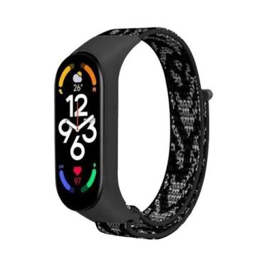 Imagem de Pulseira De Nylon Ajustável Para Mi Band 7 6 5 4 3, Substituição De Pu