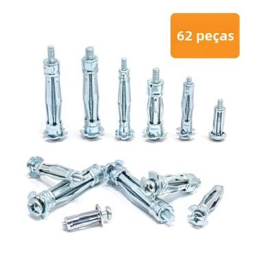Imagem de Conjunto De Âncoras Para Drywall De Alta Resistência Com Parafusos Par