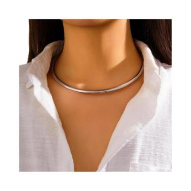 Imagem de Colar Choker Ajustável De Metal Vintage Dourado Para Mulheres, Joias D