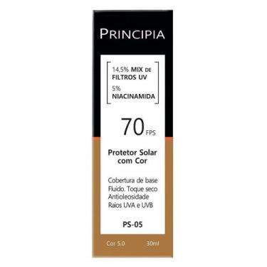Imagem de Protetor Solar Facial Principia Fps70 Cor 5.0 PS-05 30ml