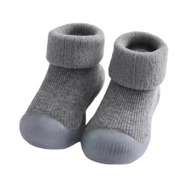 Imagem de Sapatos De Inverno Para Bebês Recém-Nascidos, Meias Quentes E Confortá