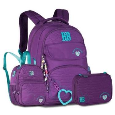 Imagem de Mochila Rebecca Bonbon Kit com Lancheira Térmica e Estojo Box-Feminino