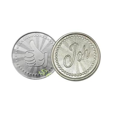 Imagem de Moedas E Medalhas De Aço Inoxidável 100 Peças Para Máquinas De Flipera