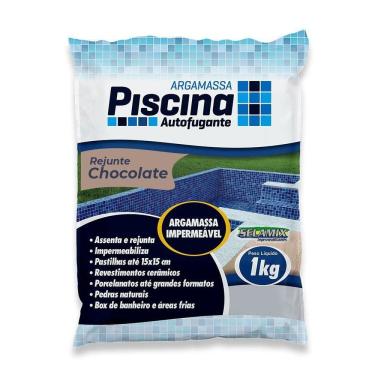 Imagem de Rejunte Piscina Impermeável Cor Chocolate 1kg