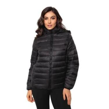 Imagem de Jaqueta Puffer Bobojaco Feminina Gomo Alcochoada Touca Removível Blusa de Frio-Feminino