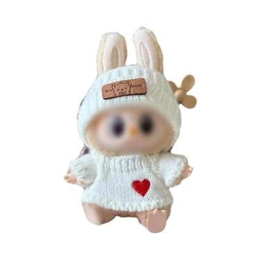 Imagem de Roupas Para Boneca Labubu De 17cm, Conjunto De Suéter E Mochila Luxuos