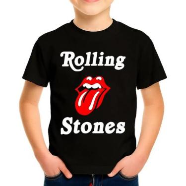Imagem de Camiseta Camisa Infantil Juvenil Banda de Rock The Rolling Stoness Md2