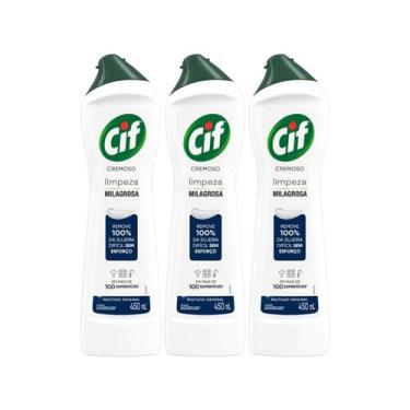 Imagem de Higienizador Cremoso Cif Original 450ml - 3 Unidades