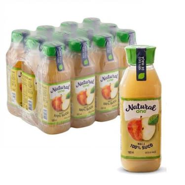 Imagem de Kit c/ 12und Suco Maçã NATURAL ONE 180ml - 100% Suco