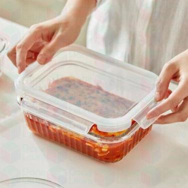 Imagem de Kit Potes Vidro Hermético Fit 1040ml Marmita Lancheira 9 Un - Belo Vid