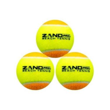 Imagem de Bola de Beach Tennis Zand Pro - 3 Un