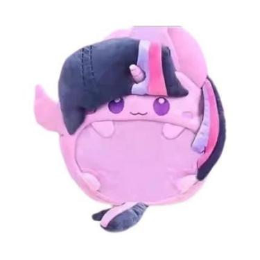 Imagem de Bolsa De Boca De Pelúcia Pinkie Pie My Little Pony, Grande Capacidade,