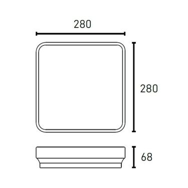 Imagem de Plafon Led Blumenau Round De Sobrepor 24w Bivolt Branco