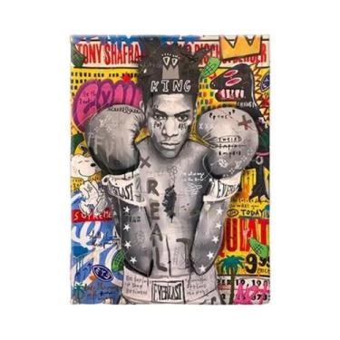 Imagem de Pintura Em Tela De Arte Graffiti Príncipe Princesa Rainha Alec Monopol