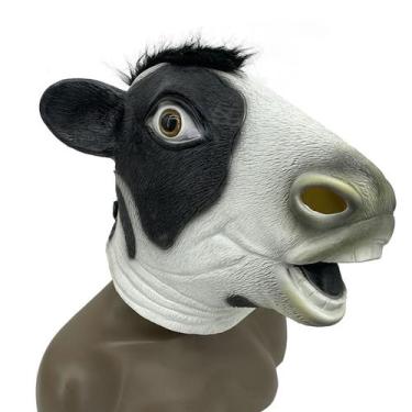 Imagem de Máscara de látex Cosplay Costume Props Dairy Cattle para adultos - yiw