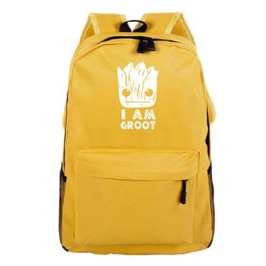 Imagem de Mochila I am Groot Anime School de poliéster para crianças - Yiweisai