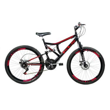 Imagem de Bicicleta Mtb Kls Full Suspension Gold Aro 26 Freio Disco 21 Marchas-Unissex