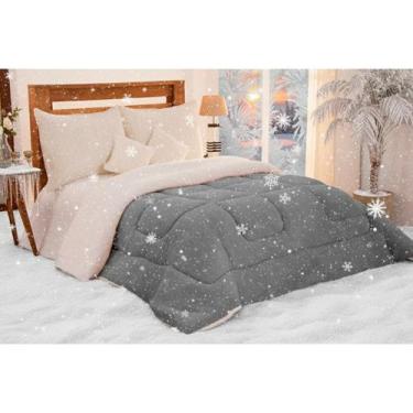 Imagem de Coberdrom aconhego liso king 1 peça - morada dos enxovais, CINZA