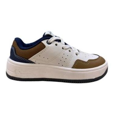 Imagem de Tenis Infantil Menino Kidy Casual Retrô 14000895538 Branco-Masculino