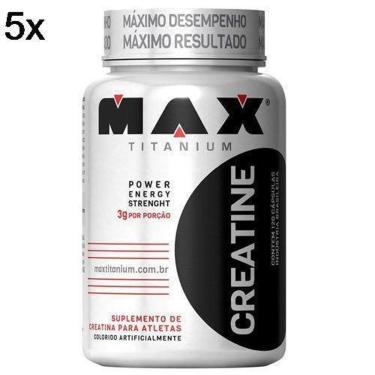Imagem de Kit 5 Creatine - 120 Cápsulas - Max Titanium-Unissex