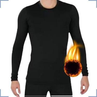Imagem de Segunda Pele Térmica Masculina Frio Intenso Blusa Flanelada - MAGAZINE