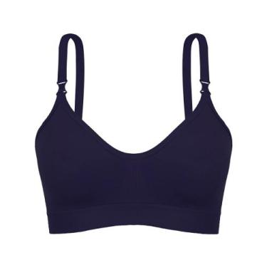Imagem de Sutiã Power Sem Bojo Loba Lupo 41028-001 Microfibra, Índigo, P
